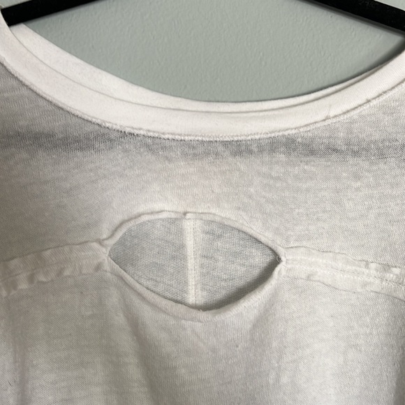 Free people white key hole t-shirt - Picture 4 of 4